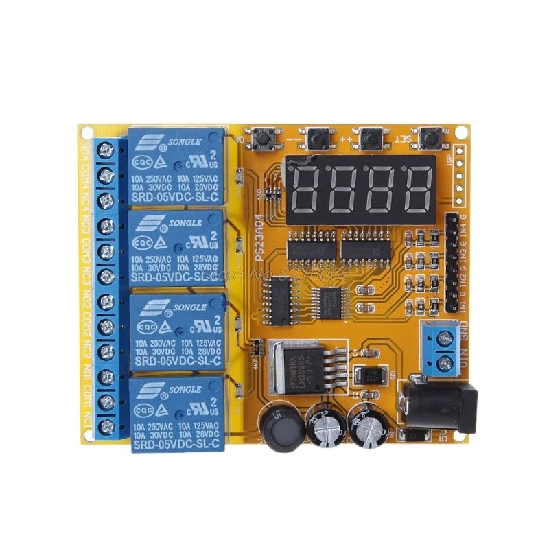 

4 Channel Multifunctional Voltage Control Relay Lithium Car Battery Charging Sep29 Drop Ship