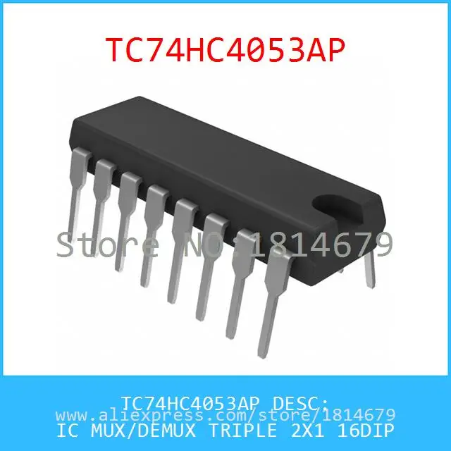 Free Shipping 5PCS/lot TC74HC4053AP IC MUX/DEMUX TRIPLE 2X1 16DIP ...