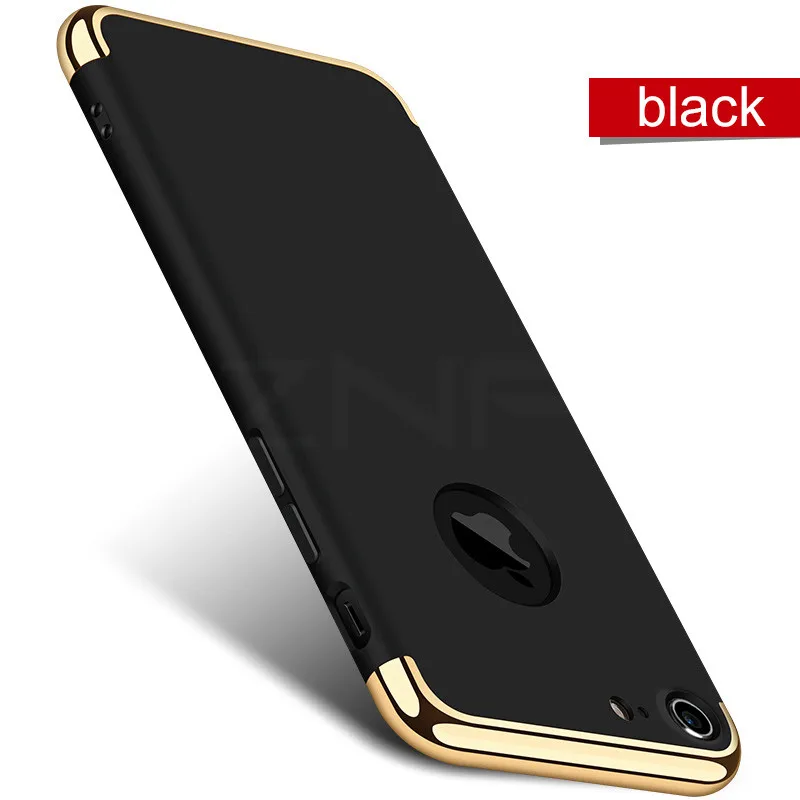 

ZNP 360 Luxury Plating Phone Case For iPhone 7 Plus 8 Hard PC Full Protective Cover For iphone 7Plus 8 Plus 7 Cases Fundas Capa