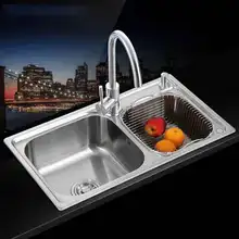 Продажи 304 воды из нержавеющей стали канавки двойной паз бассейн xiancai бассейнов встроенная кухня раковина комплект