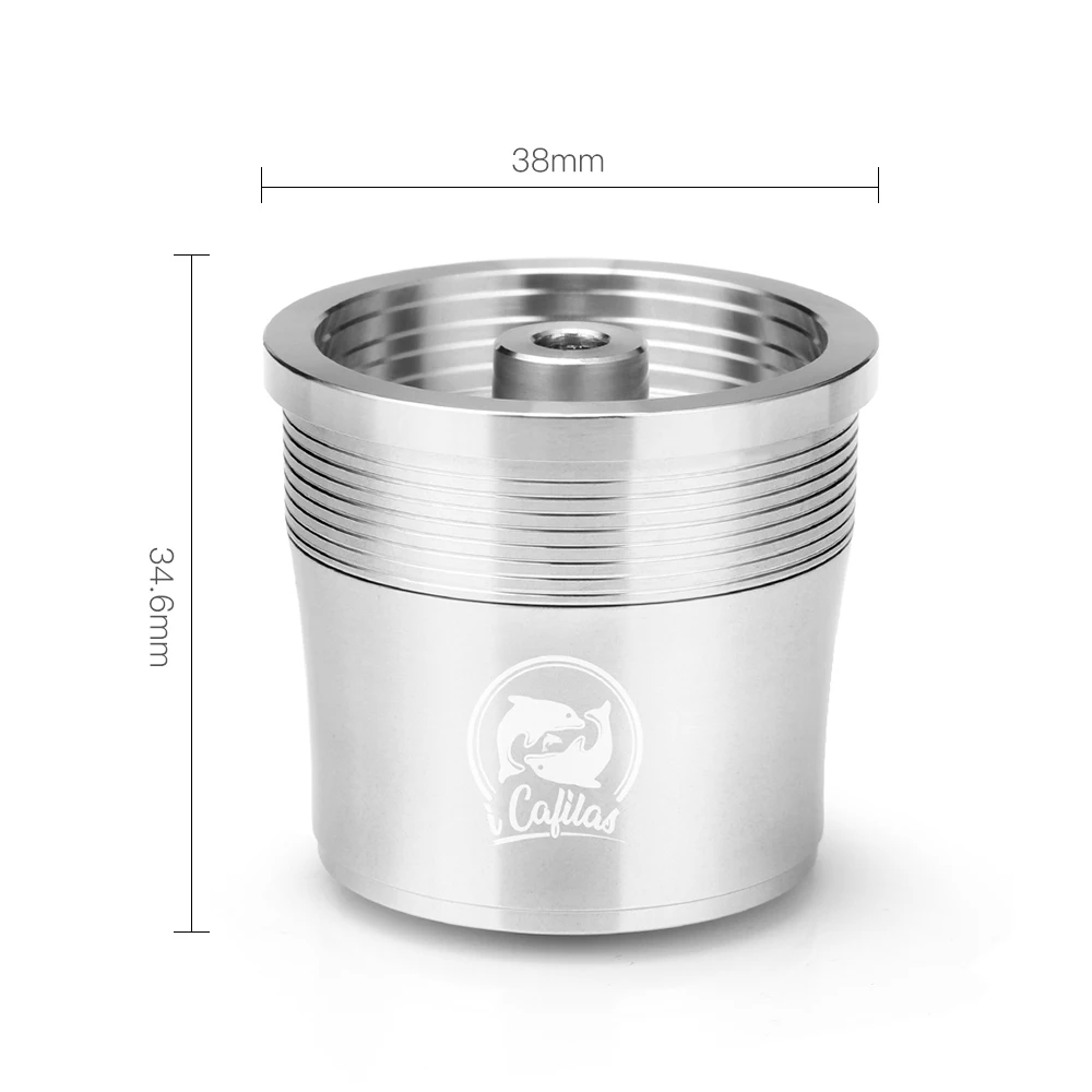 ICalifas Refillable Coffee Filter For illy Coffee Machine Cafe Capsules Cup Metal Stainless Steel Reusable Coffee Baskets