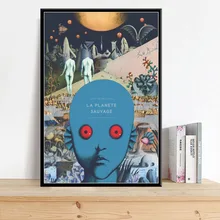 Peinture en soie de La planète La sauvage P155 science-fiction, affiche d'art de film classique, décoration murale de maison