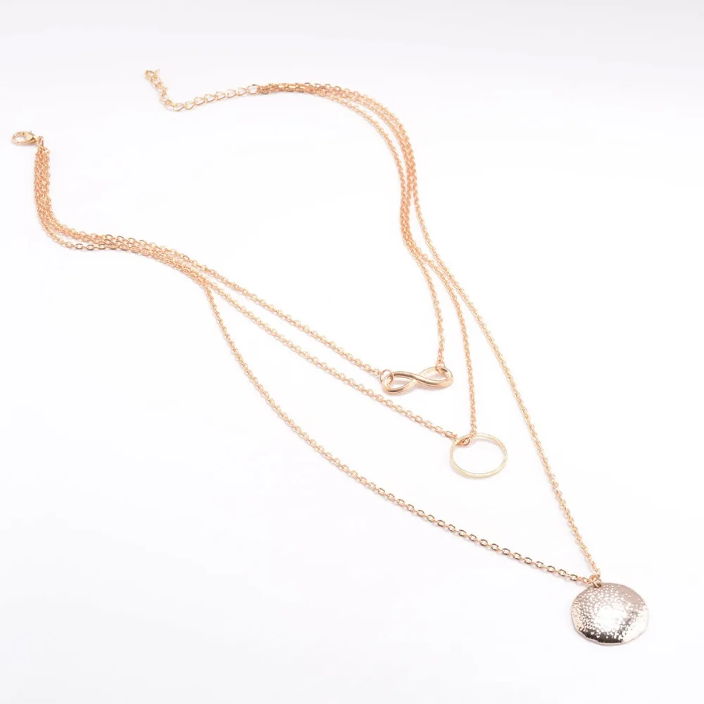 Женское ожерелье с подвеской в винтажном стиле infinity neklace модное ювелирное