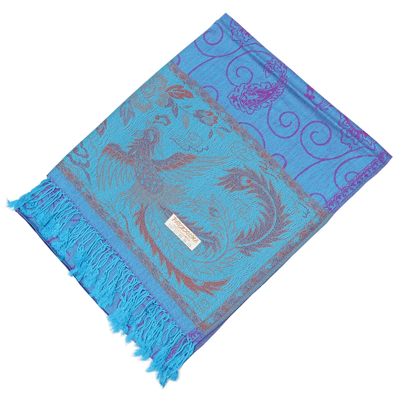 Neelamvar высококачественный Женский зимний шарф шаль Женский жаккардовый хлопковый теплый шарф с кисточками Брендовые женские базовые шарфы