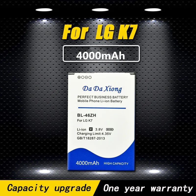 

2019 Original BL-46ZH 4000mAh Battery for LG AS330 K332 K350N K371 K373 K7 K8 K89 LS675 LS675 US375 X210 M1 M1V MS330 Battery