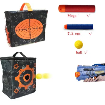 

toy gun pouch carry bag for storing target equipment bars strike elite / mega / rival darts games exterior storage compact bag