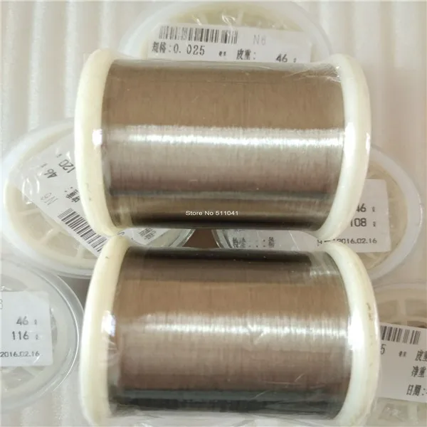 Pure Nickel wire, Dia 0.025mm,99.5% purity,free shipping 2pcs lot 100g 99 99% high purity nickel ingot sheet pure nickel metal for electroplating accessories catalyst production