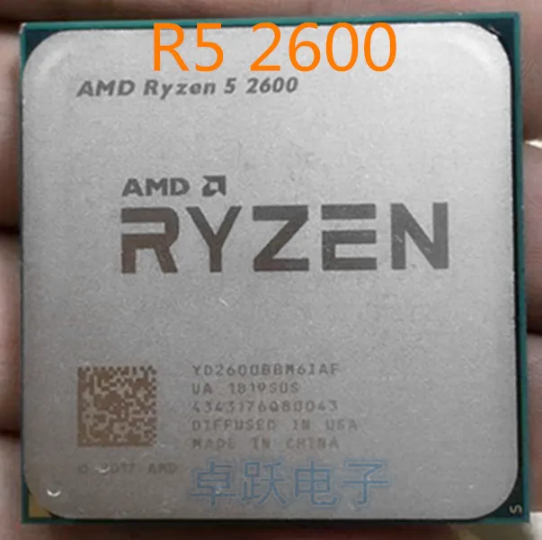 Процессор AMD Ryzen 5 2600 R5 2600 3,4 ГГц шестиядерный двенадцати ядерный процессор 65 Вт Процессор YD2600BBM6IAF Socket AM4