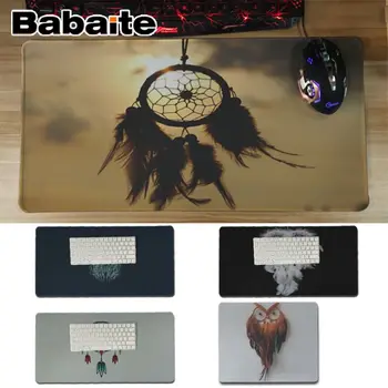 

Babaite The dreamcatcher owl Anti-Slip Durable Silicone Computermats Keyboards Mat Rubber Gaming mousepad Desk Mat