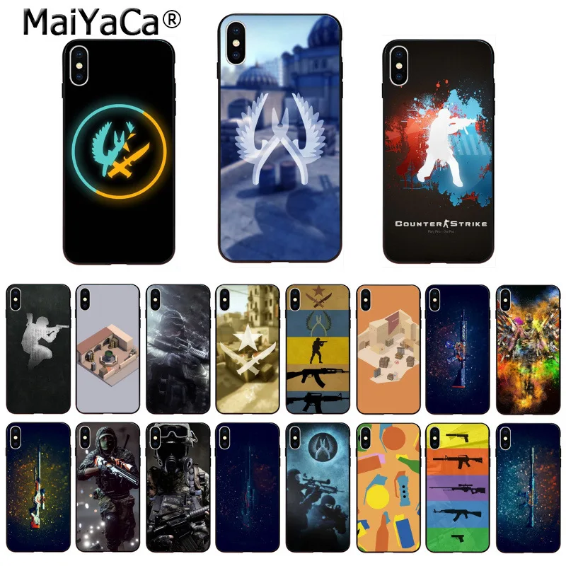 MaiYaCa Лидер продаж Модный Забавный динамический чехол для телефона Counter Strike cs go Apple