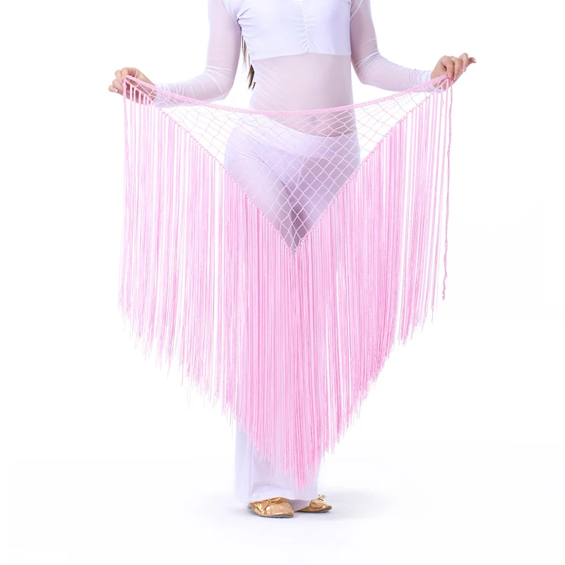 Бандаж для танца живота на бедрах, повязка на талию, 13 цветов - Цвет: pink