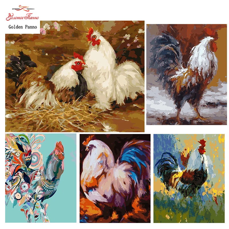 

Golden Panno,Needlework,DIY Cross stitch,Sets For Embroidery kit 14ct unprinted rooster cross-Stitching,christmas 1011
