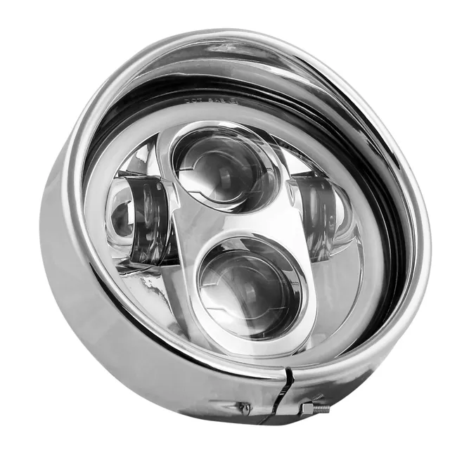 7 inch black/Chrome Headlight Headlamp Trim Ring For Road King Electra