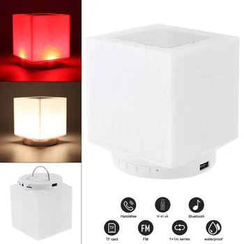 

Smart LED Bluetooth Speaker Water Cube Night Music Lamp Colorful Atmosphere Plug-in Card for Night Camp / Illumination / Music