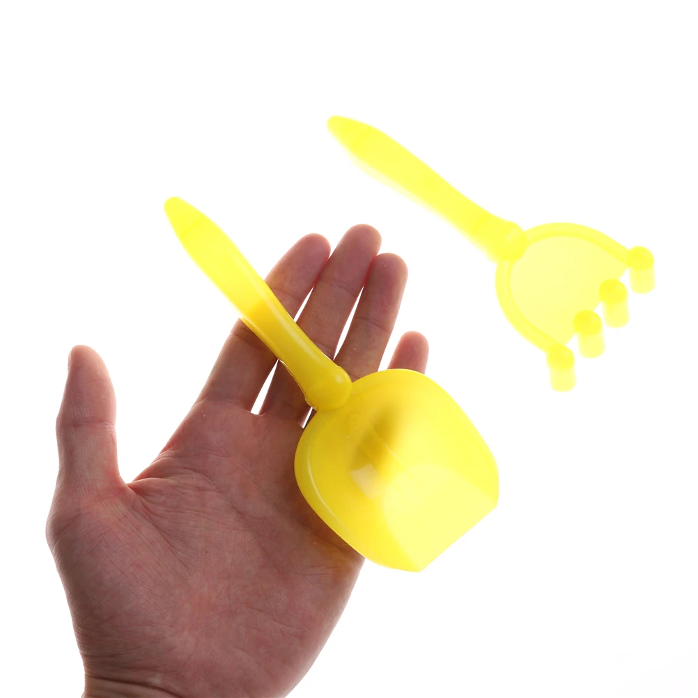 

2018 Fashion 2PCS Beach Sand Castle Spade Shovel Rake Water Tool Toys For Kids Water Summer Children Party Game Gift