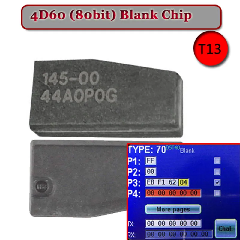 

(5PCS/LOT)ID 4D-60 (T13) 80 Bit BLANKCarbon Transponder Chip