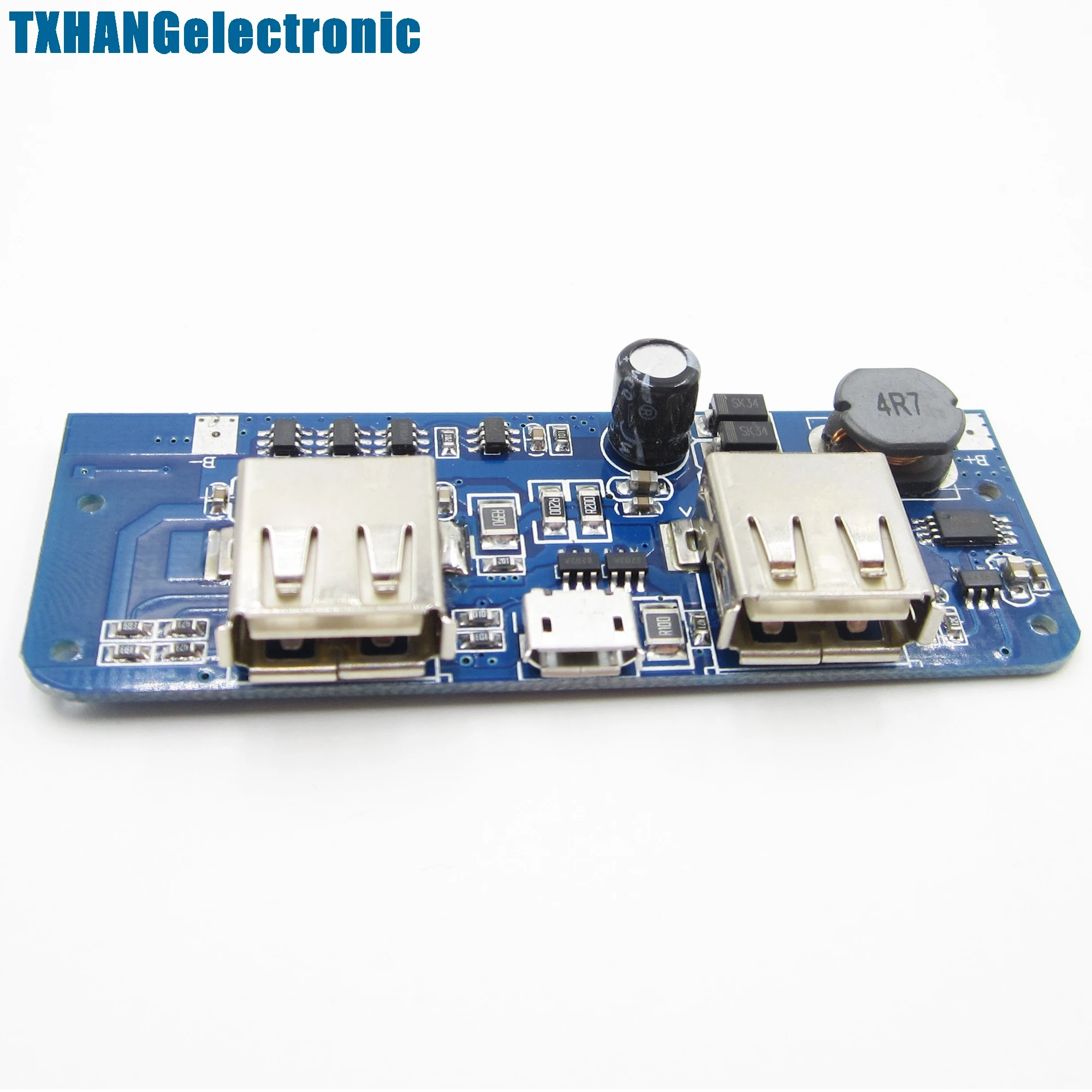 

Mobile Power Charger Board PCB 5V 1A Step-Up Module Power Bank Charging Dual USB