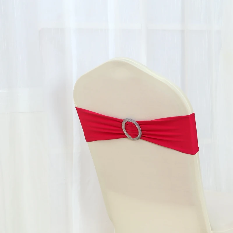 Блестящие круглые пряжки из спандекса для стула 26 цветов|chair sashes spandex|lycra chair sashchair |