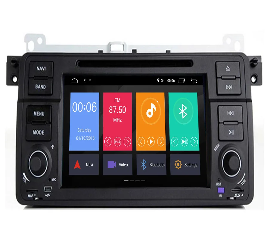 Perfect 2019 Car DVD Player 1 Din Android 9.1 For BMW E46 M3 318i/320/325/330/335 Rover 75 MG ZT Radio Audio Stereo GPS Navigation BT 2