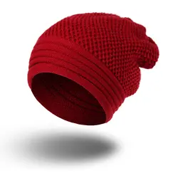 Зимние Бархатные клапаном вязаная шапка толстые теплые шапки хедж для Для мужчин флис Skullies капот Homme Gorro Muts Твердые шапочки A1