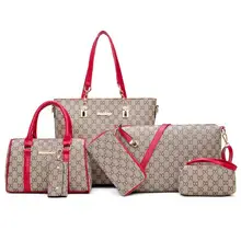 iece набор дизайнерских брендовых женских сумок через плечо из искусственной кожи, модные женские сумочки высокого качества, набор из шести предметов