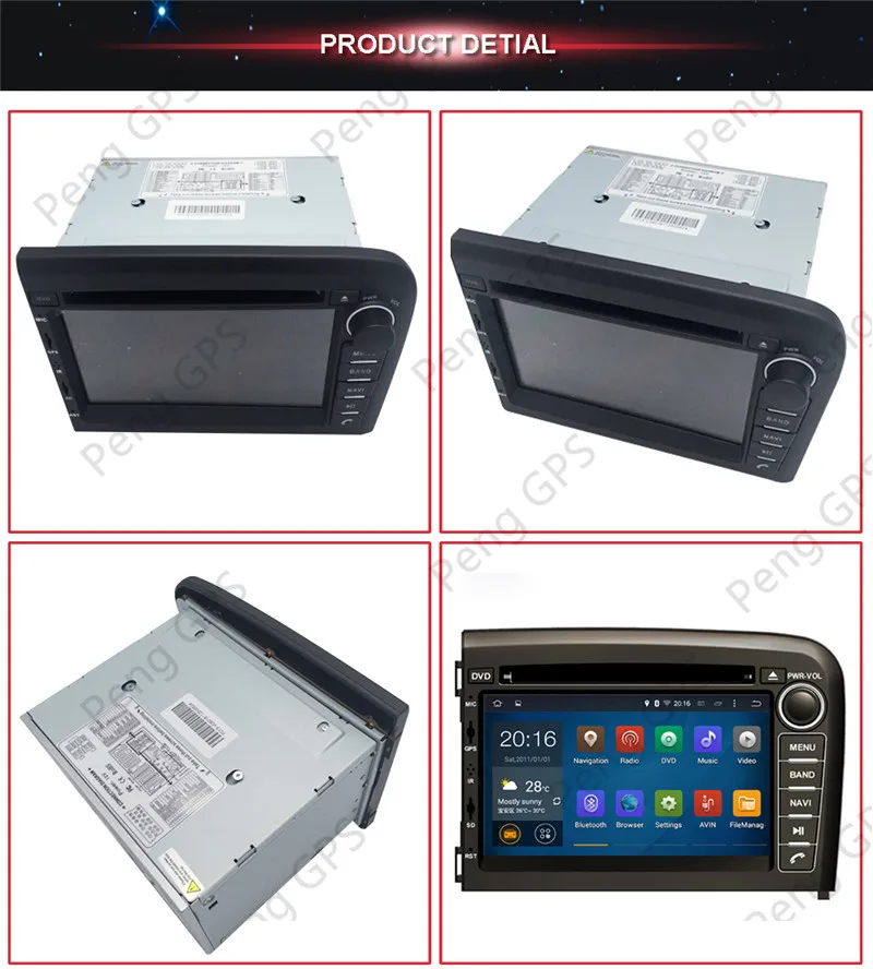 Excellent 4+32G Android 9.0 Car DVD GPS Navigation Multimedia Player Car Stereo For VOLVO S80 1999 2000 2001 2002 2003-2005 Radio Headunit 2