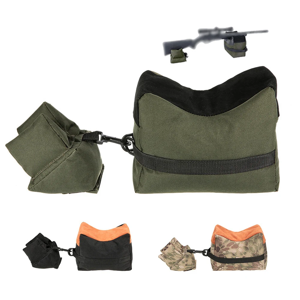 

2 Piece Front & Rear Rifle Air Gun Bench Rest Bag Hunting Target Shoot Rifle Target Bench Unfilled Stand Gun Hunting Accessories