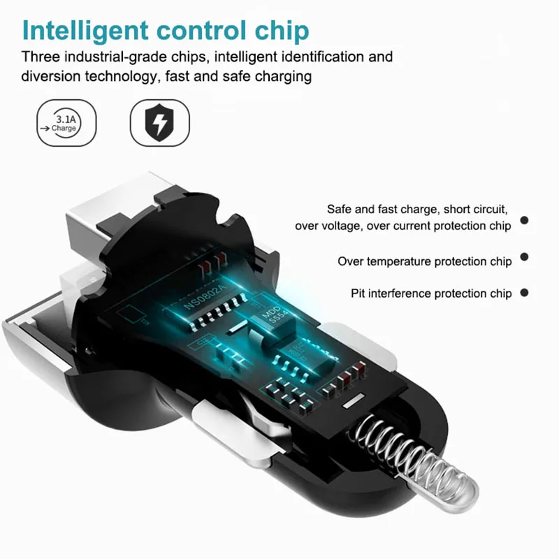 أدى عرض سريع تهمة 3.0 سيارة شاحن الهاتف المحمول QC3.0 سريع المزدوج USB سيارة شاحن السيارات شاحن لسامسونج هواوي FCP Xiaomi