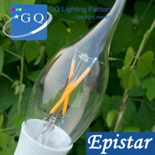 10 шт./лот 2 Вт E14 светодиодные свечи 85-265 В светодиодный накаливания свет лампы накаливания освещение лампы для кристалл лампа