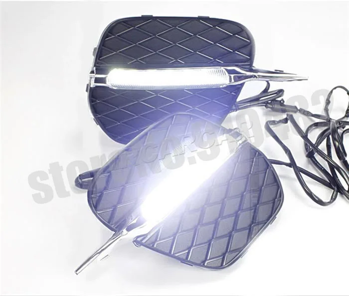 Free Shipping Car LED Daytime running light LED DRL daytime running light with fog lamp cover