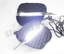 Free Shipping Car LED Daytime running light LED DRL daytime running light with fog lamp cover