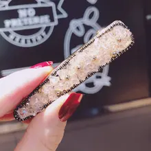 1 шт Заколки для волос для Для женщин заколка для волос с кристаллами со стразами и боковой клип шпилька челка клип аксессуары для волос головной убор зажим «утиный клюв» G0402