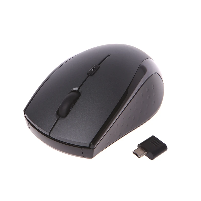 USB Type C 2.4G Wireless Mouse Ergonomic 800/ 1200/ 1600 DPI For ...