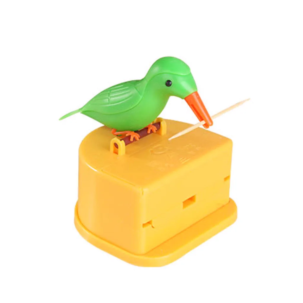 Toothpick Holder Dispenser Cute Bird Hummingbird Toothpick Dispenser Gag Gift Cleaning Teeth Table Decoration Toothpick Box