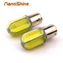Nanoshine 2 unids led 1157 BAY15D P21/5 W COB Blanco Rojo amarillo Coche cola Bombillas 21/5 W Luz de Freno auto Faros Antiniebla Luz de Circulación Diurna