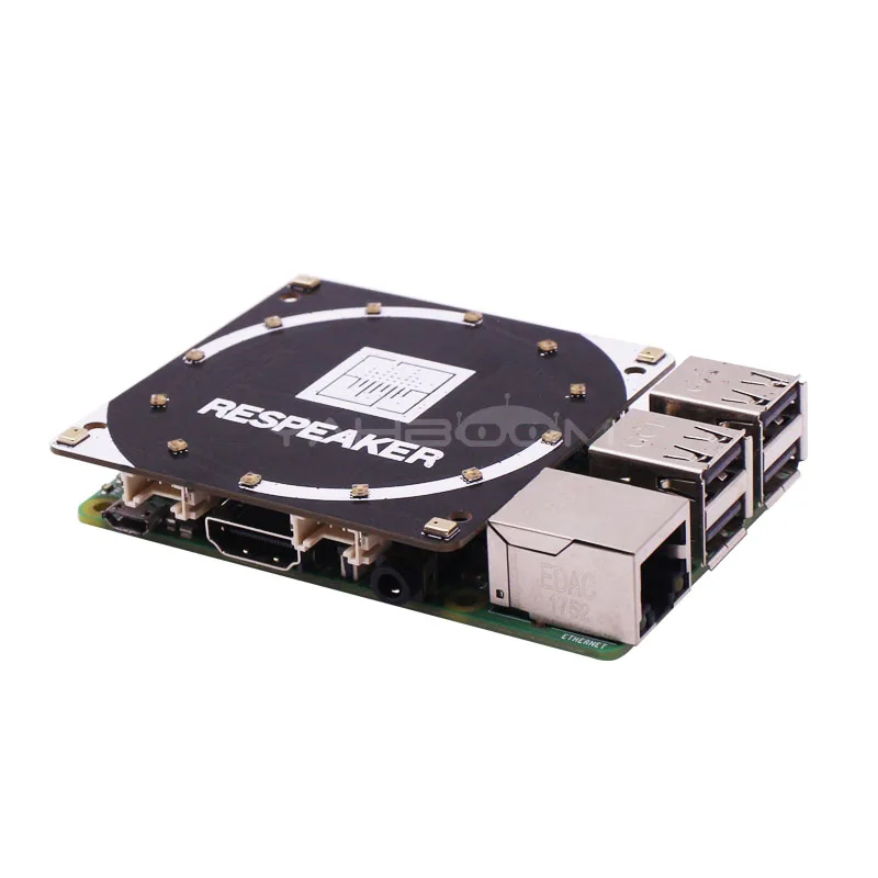 Магистр с 4 микрофоном для Raspberry Pi 3 B + магистр микрофонов голосовых приложений