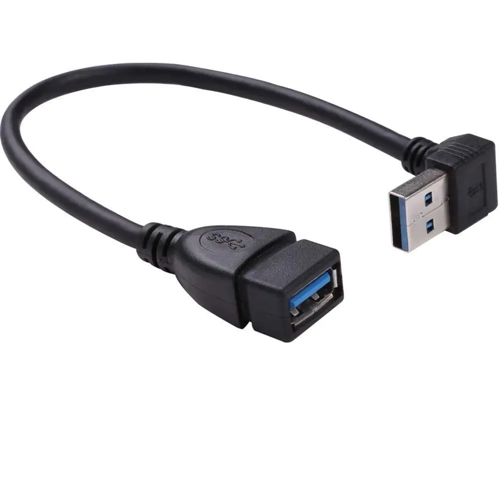 Универсальный Высококачественный USB 3 0 штекер A гнездо вверх вниз 90 градусов