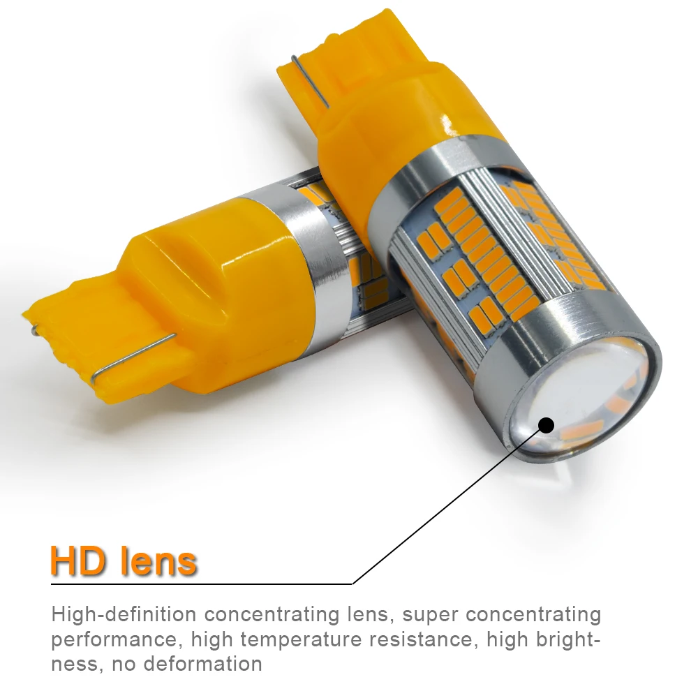 Современный автомобиль 4 шт. T20 7440 PY21W BA15S 1156 BAU15S 105 SMD 4014 чип светодиодные лампы