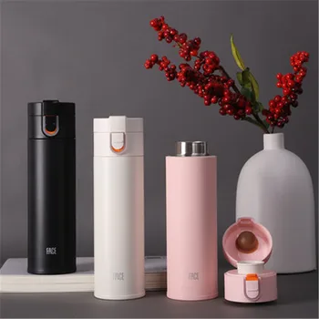 

450 ml Thermos cup male and female students Korean version of the simple Tea cup fashion creative trend portable water Cup