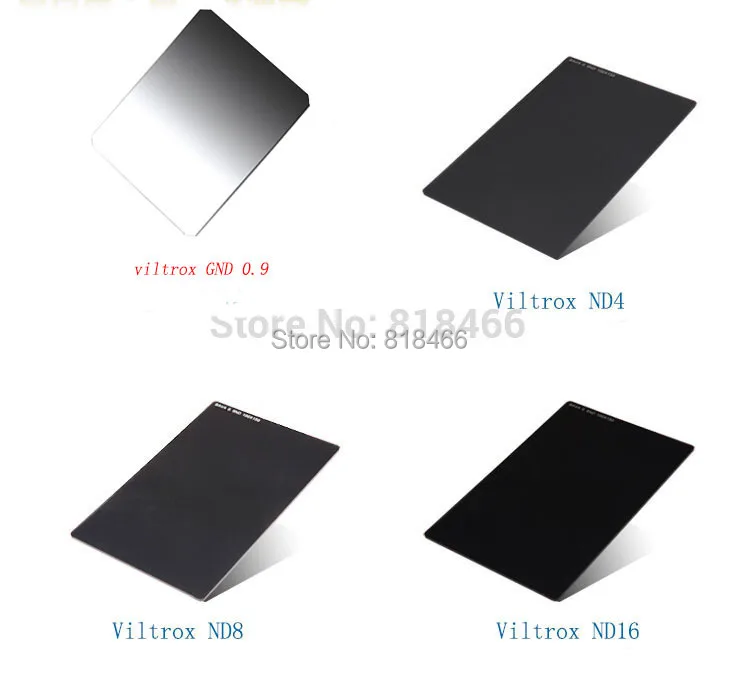 

4 in 1 high quality Viltrox z series square Filter 100x150mm 100mm ND4 8 16 GND for camera DV lens filter for canon nikon sony