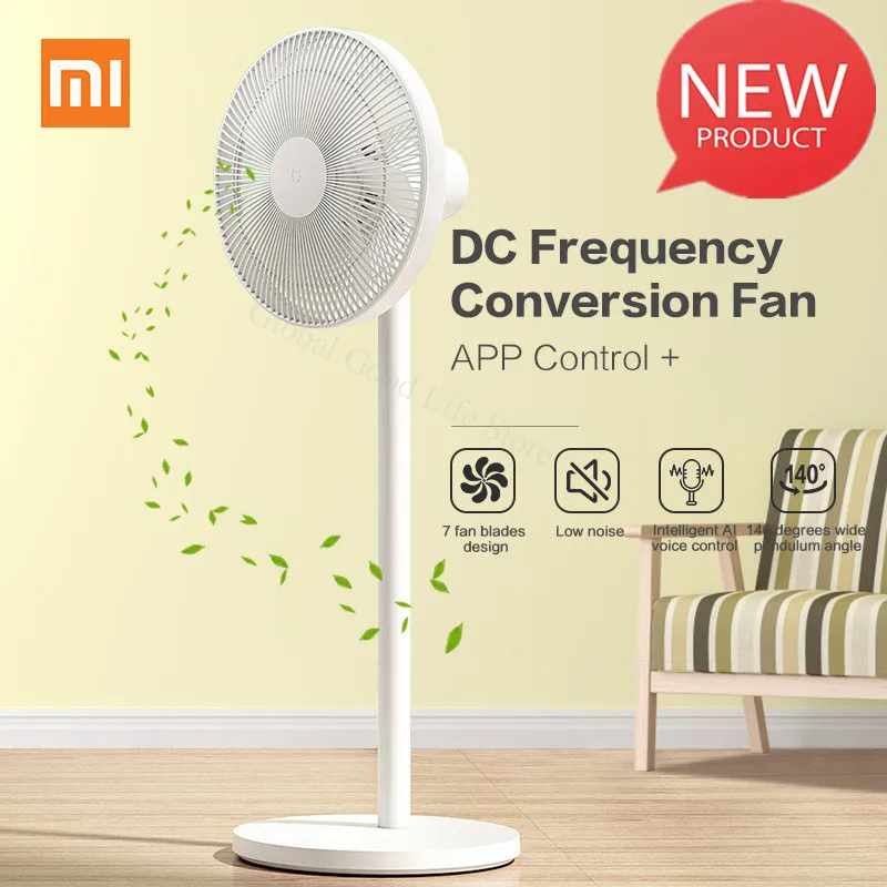 

Original Xiaomi Mijia 1x Dc Frequency Conversion Fan App Control For Home Cooler Floor Standing Fan Air Conditioner Natual Wind