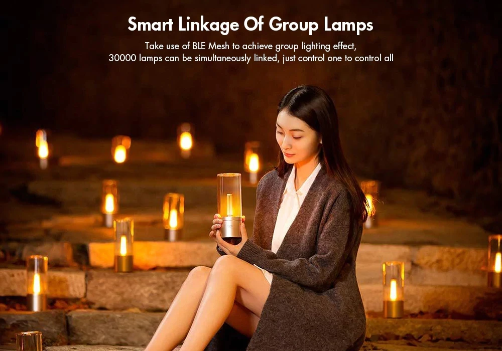 Xiaomi Mijia Yeelight LED Light 16 Million RGB Smart Indoor Night Light Bedside Lamp Remote Touch Control Smart App control  (10)