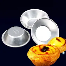 10 шт. алюминиевый португальский стиль яйцо пирожный Кекс Плесень фруктовый торт пресс-форма маленький инструмент для выпечки паста де Ната печь испечь круглый