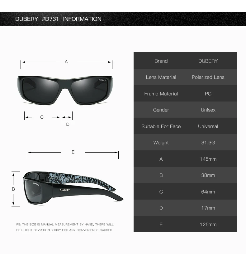 DUBERY, Мужские поляризационные солнцезащитные очки, авиационные, для вождения, мужские солнцезащитные очки, мужские, Ретро стиль, спортивные, Роскошные, брендовые, дизайнерские, Oculos