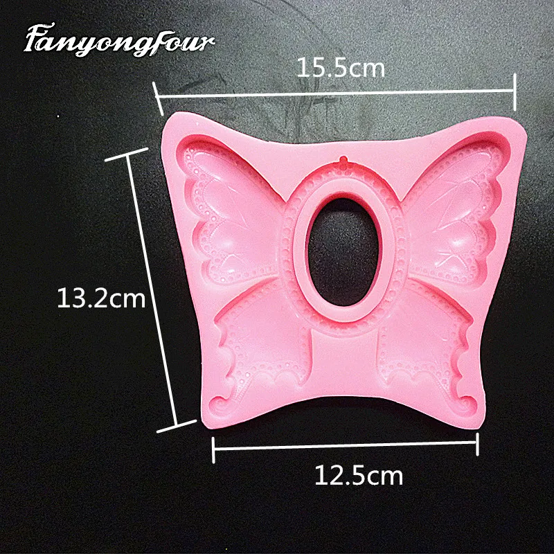 Бабочка фоторамка Силиконовая Форма Шоколад гипсовая свеча Мыло Конфеты Плесень Кухня выпечки
