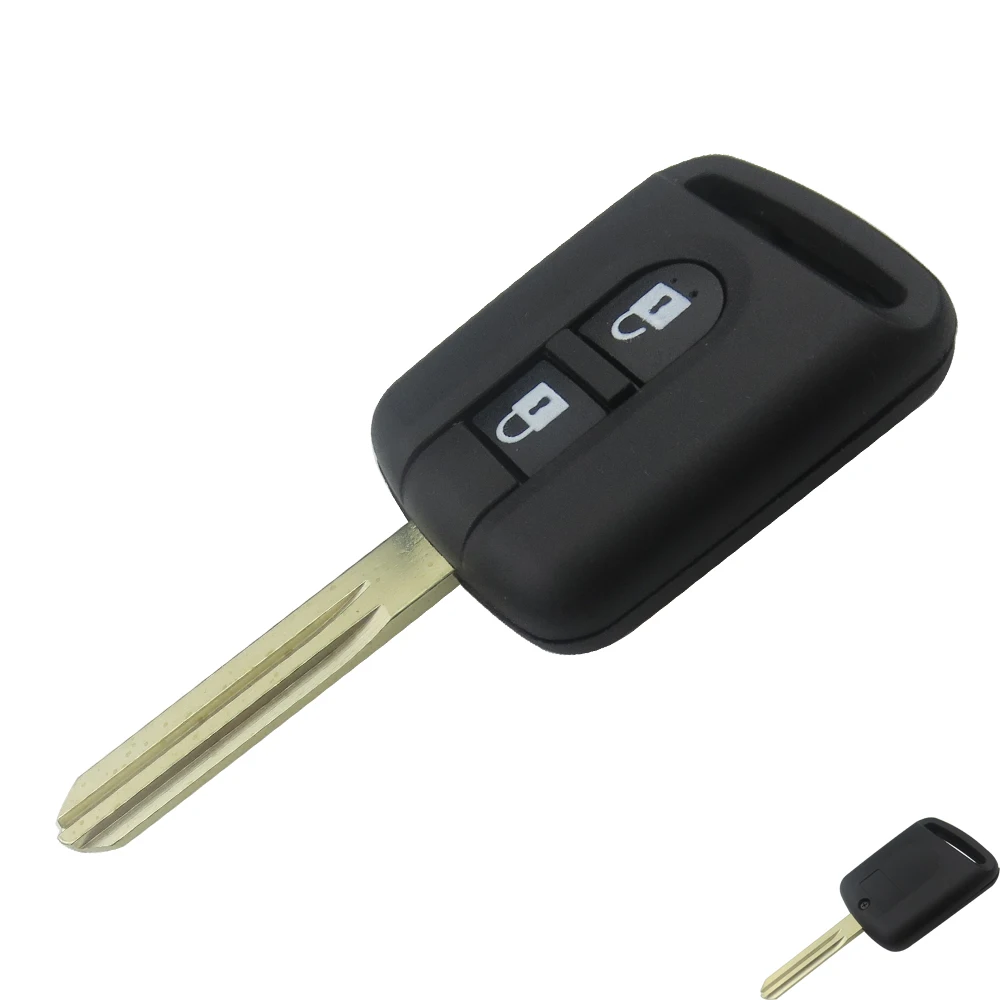 OkeyTech 2 кнопки Uncut пустой клинок дистанционного ключа автомобиля оболочки замена Fob для Nissan Micra Pathfinder, Navara Xtrail Qashqai Juke