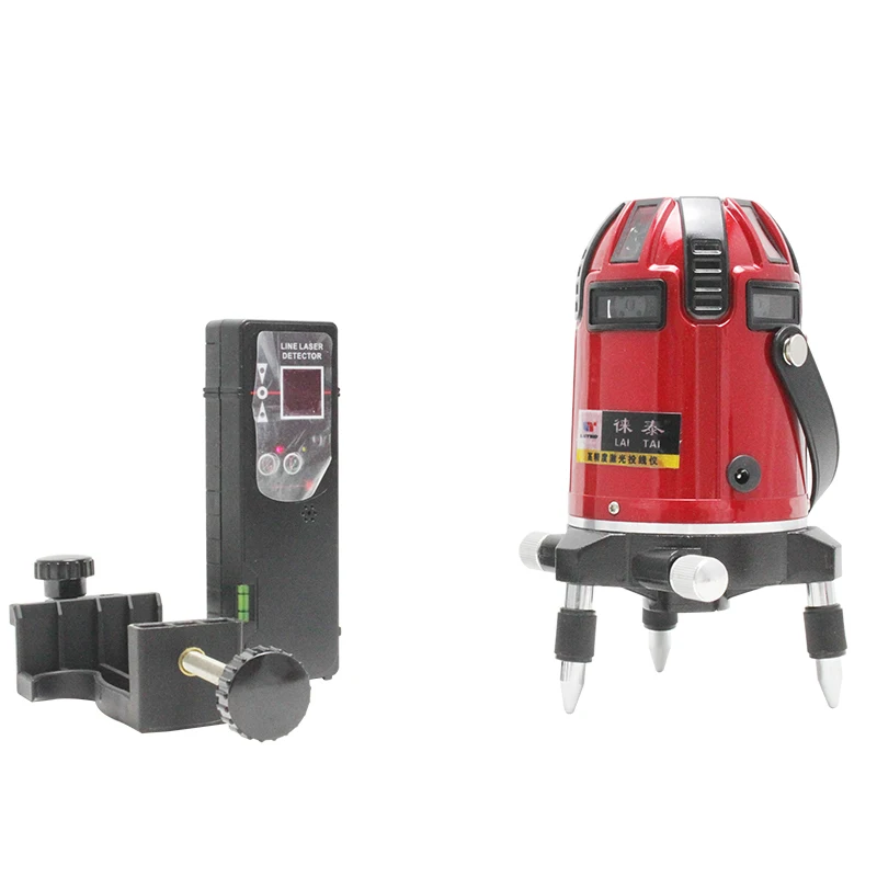 

Leter 8 lines Cross line laser level (4V4H electronic system) with Laser receiver