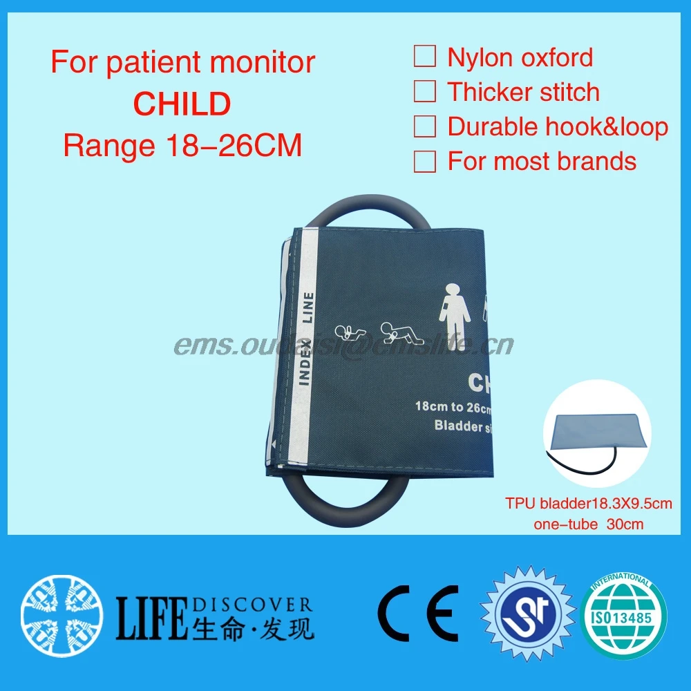 

Child Arm NIBP Cuff with bladder single-tube nylon coat BP CUFF
