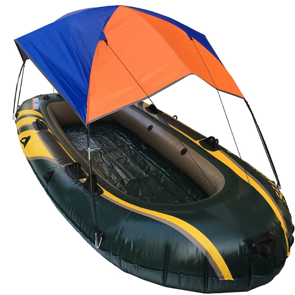 

Inflatable Boat Kayak Accessories Awning Rainproof Sunscreen Windproof Anti-UV Foldable Portable Rubber Boat Sky Screen Pergola