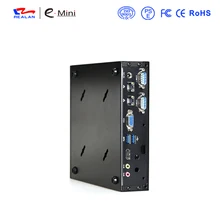 Oem/odm безвентиляторный мини-ПК с Celeron J1800 двухъядерный X86 1080 P 4 последовательный порт Dual LAN мультимедийный плеер